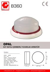 Balkaya-Opal Yuvarlak Armatür-B360