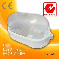 Balkaya-Sarıyer Oval Düz Armatür-B270B