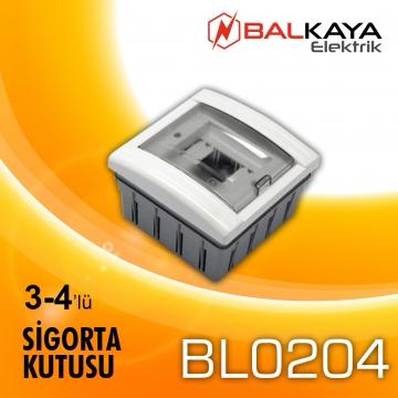 Balkaya Elektrik 4'lü Sıva Altı Sigorta Kutusu