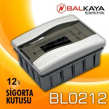 Sıva Altı Sigorta Kutusu 12'li-BL0212