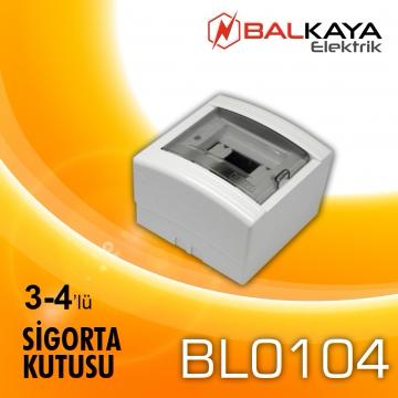 4‘lü Sigorta Kutusu Sıva Üstü Kapaklı