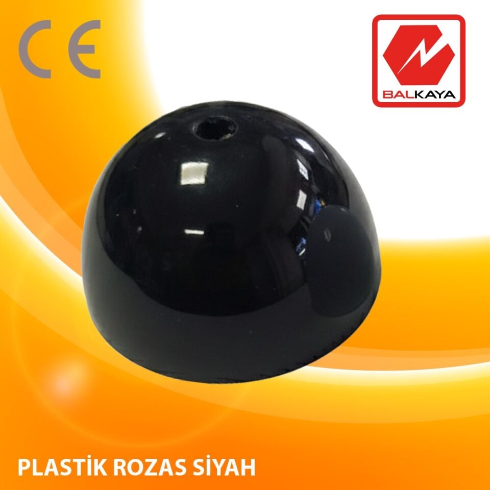 Plastik Rozas (Tavan Rozeti) – Siyah