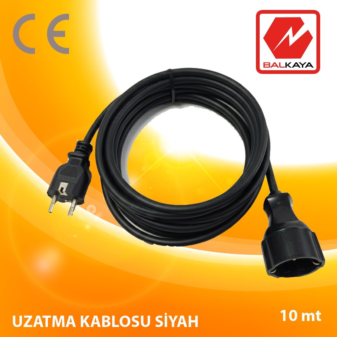 Uzatma Kablosu Siyah – 10 Metre